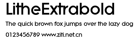 LitheExtrabold.ttf字體轉換器圖片