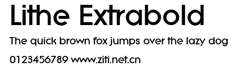 Lithe Extrabold.ttf字體轉換器圖片