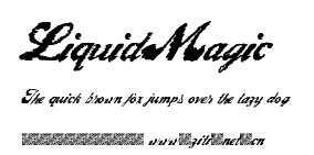LiquidMagic.ttf字體轉換器圖片