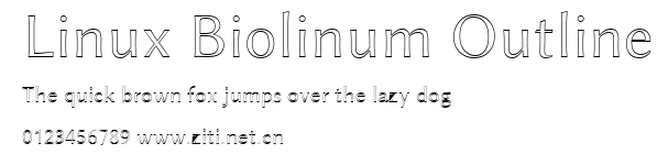 Linux Biolinum Outline.ttf字體轉換器圖片
