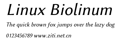 Linux Biolinum.ttf字體轉換器圖片