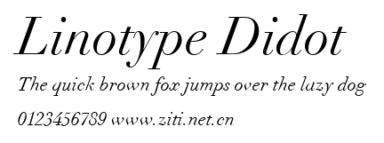 Linotype Didot.ttf字體轉換器圖片