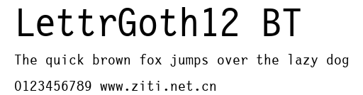 LettrGoth12 BT.ttf字體轉換器圖片