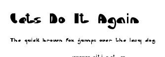 Lets Do It Again.ttf字體轉換器圖片