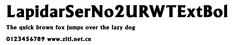 LapidarSerNo2URWTExtBol.ttf字體轉換器圖片