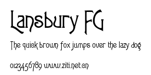 Lansbury FG.ttf字體轉換器圖片