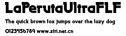 LaPerutaUltraFLF.ttf字體轉換器圖片