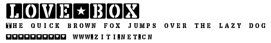 LOVE-BOX.ttf字體轉換器圖片