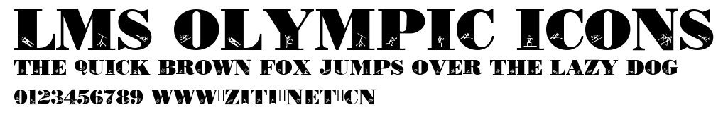 LMS Olympic Icons.ttf字體轉換器圖片