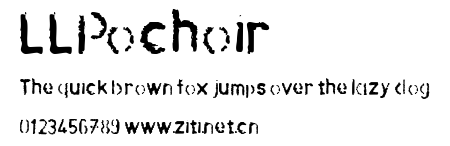 LLPochoir.ttf字體轉換器圖片