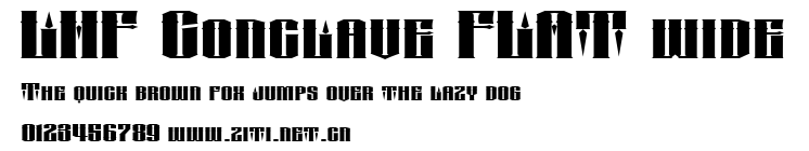 LHF Conclave FLAT wide.ttf字體轉換器圖片