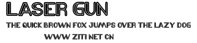 LASER GUN.ttf字體轉換器圖片