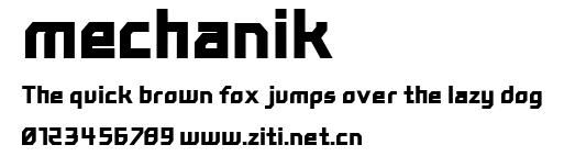mechanik.ttf字體轉換器圖片