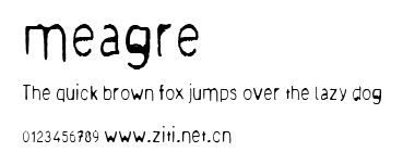 meagre.ttf字體轉換器圖片
