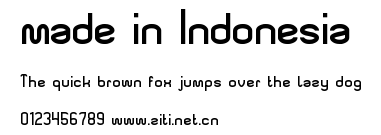 made in Indonesia.ttf字體轉換器圖片