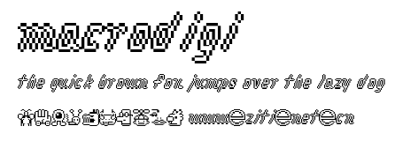 macrodigi.ttf字體轉換器圖片