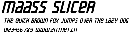 maass slicer.ttf字體轉換器圖片