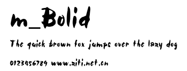 m_Bolid.ttf字體轉換器圖片