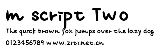 m script Two.ttf字體轉換器圖片