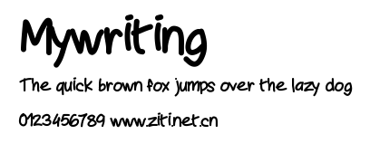 Mywriting.ttf字體轉換器圖片