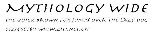 Mythology Wide.ttf字體轉換器圖片