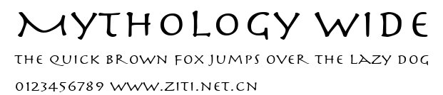 Mythology Wide.ttf字體轉換器圖片