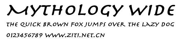 Mythology Wide.ttf字體轉換器圖片