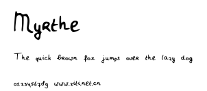 Myrthe.ttf字體轉換器圖片