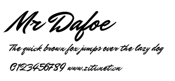 Mr Dafoe.ttf字體轉換器圖片