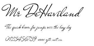Mr DeHaviland.ttf字體轉換器圖片
