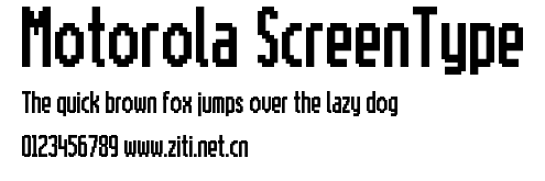 Motorola ScreenType.ttf字體轉換器圖片
