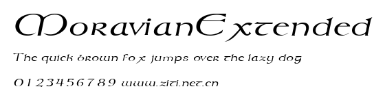 MoravianExtended.ttf字體轉換器圖片