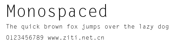 Monospaced.ttf字體轉換器圖片