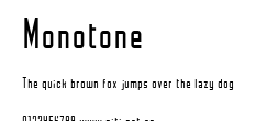 Monotone.ttf字體轉換器圖片