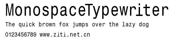 MonospaceTypewriter.ttf字體轉換器圖片