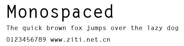 Monospaced.ttf字體轉換器圖片