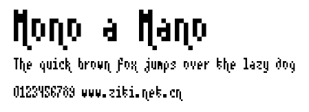 Mono a Mano.ttf字體轉換器圖片