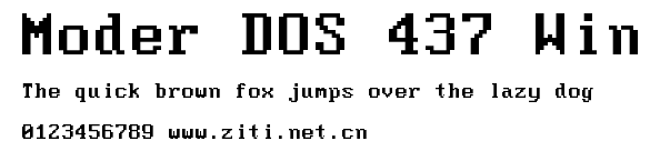 Moder DOS 437 Win.ttf字體轉換器圖片
