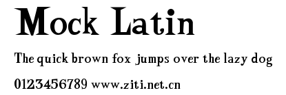 Mock Latin.ttf字體轉換器圖片