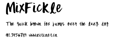 MixFickle.ttf字體轉換器圖片