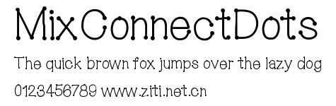 MixConnectDots.ttf字體轉換器圖片