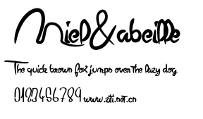 Miel&abeille.ttf字體轉換器圖片