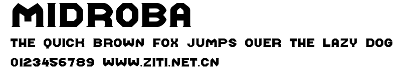 Midroba.ttf字體轉換器圖片