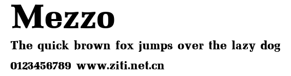 Mezzo.ttf字體轉換器圖片