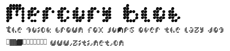 Mercury Blob.ttf字體轉換器圖片