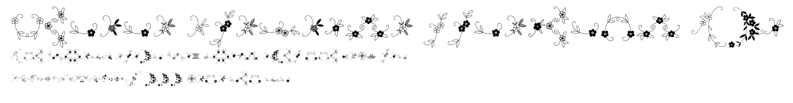 Menina Graciosa Ornaments Two.ttf字體轉換器圖片