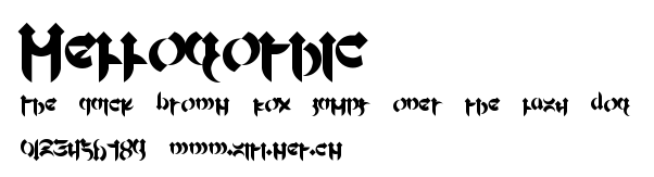 Mellogothic.ttf字體轉換器圖片