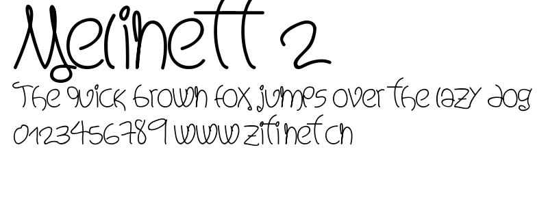 Melinett 2.ttf字體轉換器圖片