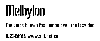Melbylon.ttf字體轉換器圖片