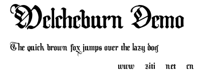Melcheburn Demo.ttf字體轉換器圖片